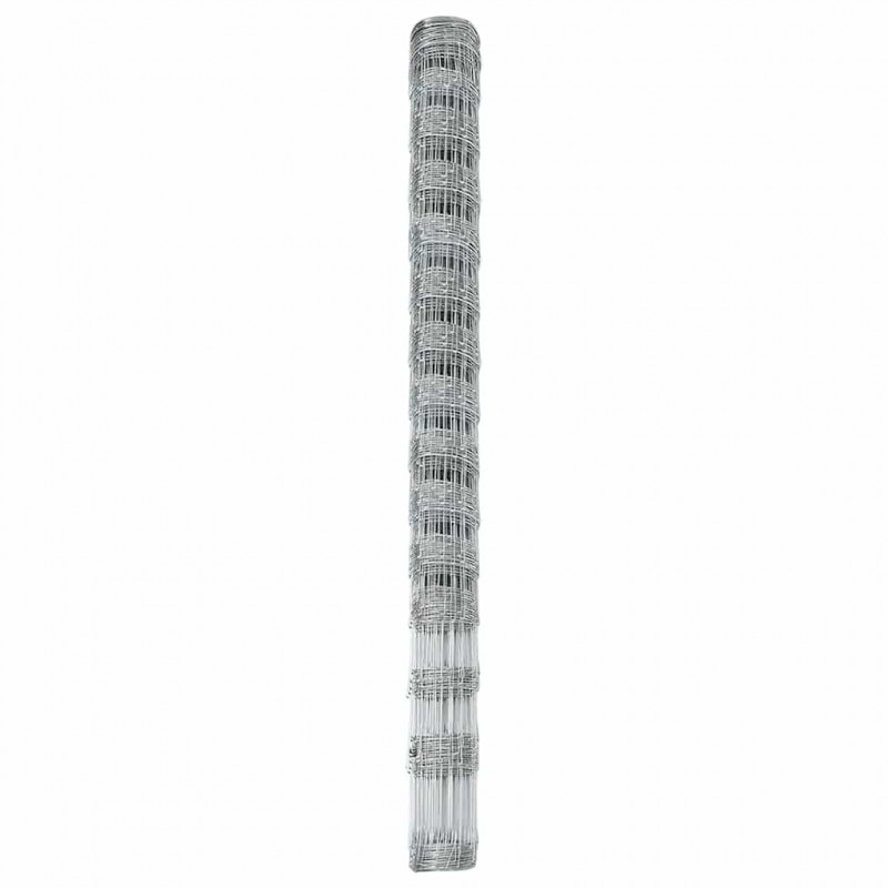 Ogrodzenie pastwiskowe Srebrny 25 x 1,6 m Stal galwanizowana