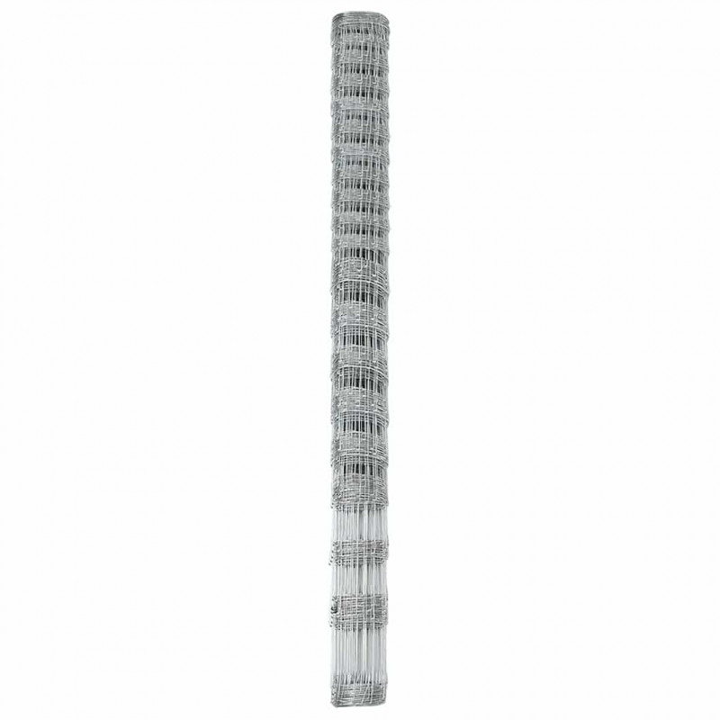 Ogrodzenie pastwiskowe Srebrny 25 x 1,6 m Stal galwanizowana