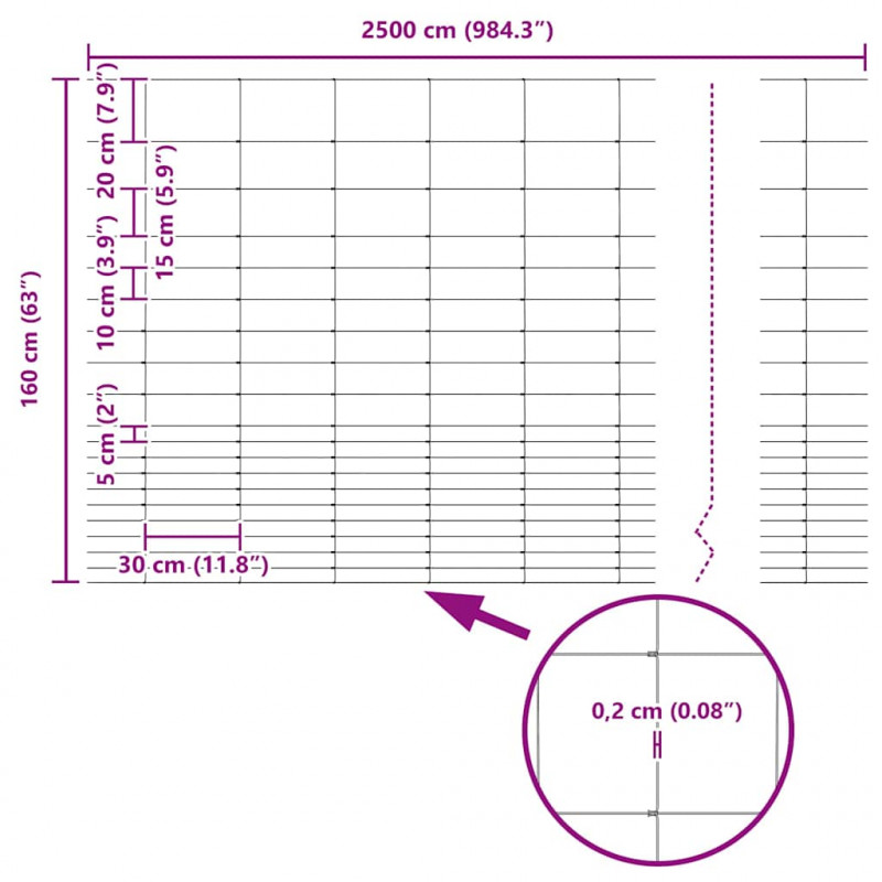 Ogrodzenie pastwiskowe Srebrny 25 x 1,6 m Stal galwanizowana