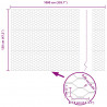 Ogrodzenie heksagonalne Szary 1,2 x 10 m PVC