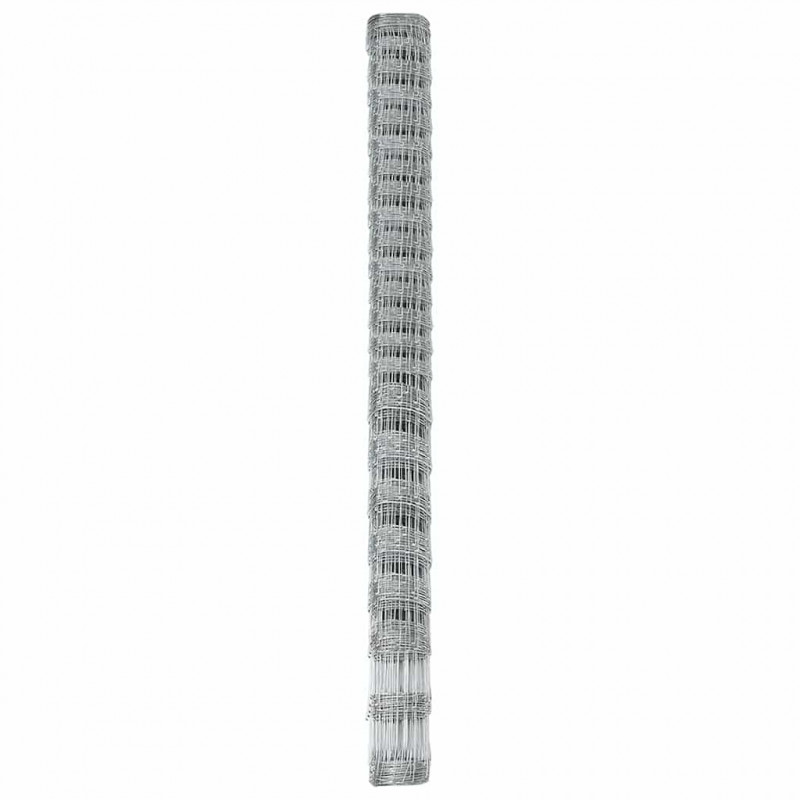 Ogrodzenie pastwiskowe Srebrny 25 x 1,6 m Stal galwanizowana