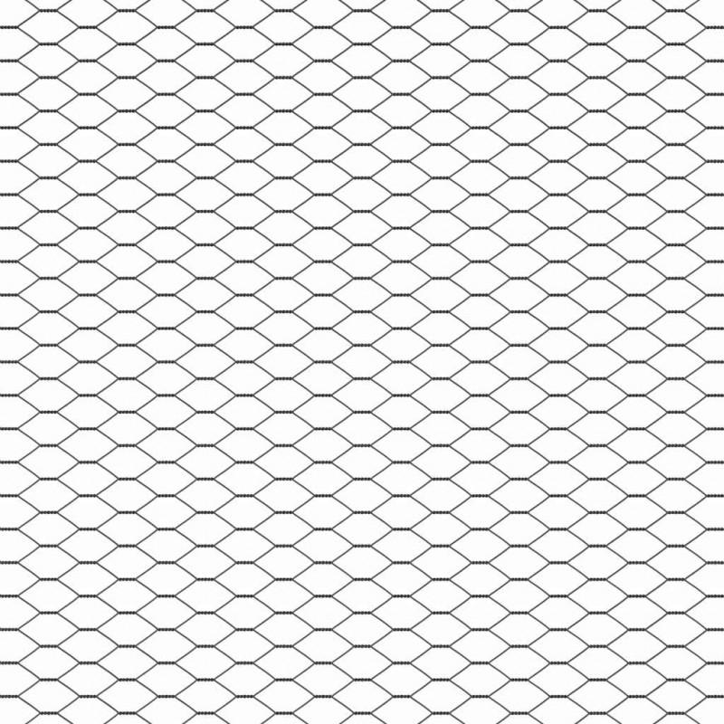 Ogrodzenie heksagonalne Szary 1,4 x 10 m PVC