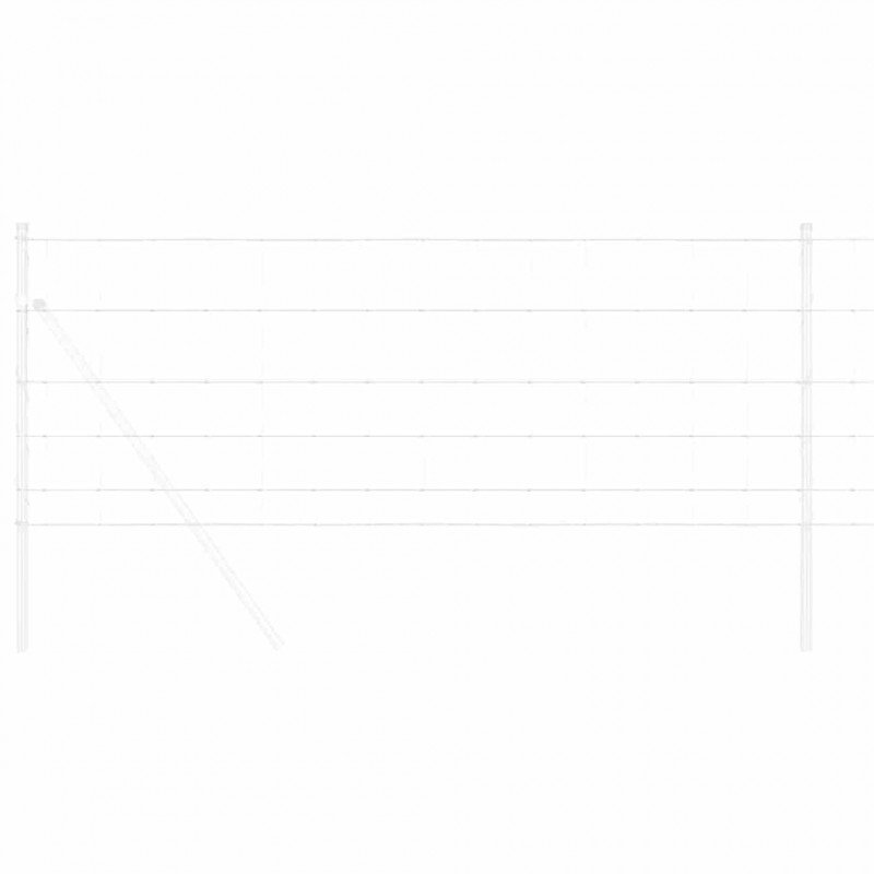Ogrodzenie pastwiskowe Srebrny 50 x 0,8 m Stal galwanizowana