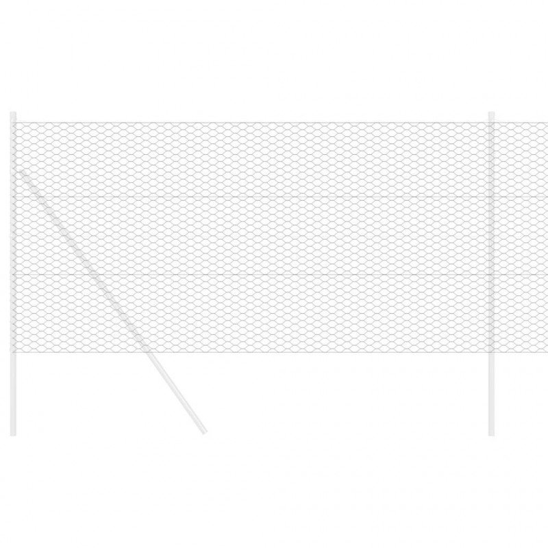 Ogrodzenie heksagonalne Szary 1,4 x 10 m PVC