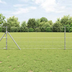 Ogrodzenie pastwiskowe Srebrny 50 x 0,8 m Stal galwanizowana