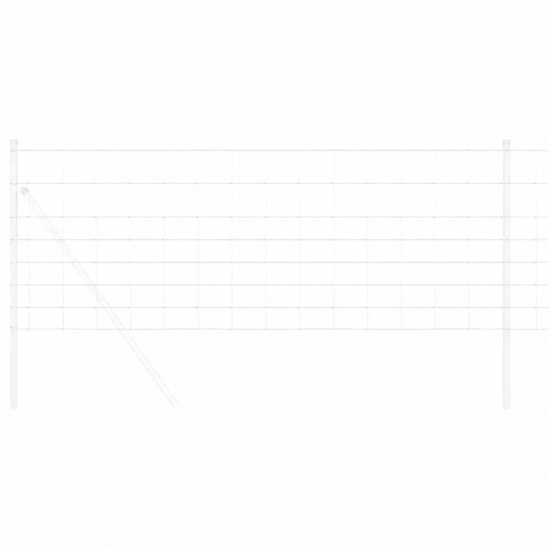 Ogrodzenie pastwiskowe Srebrny 50 x 0,8 m Stal galwanizowana