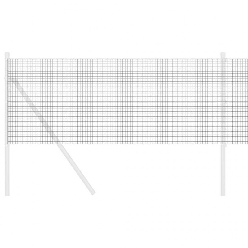 Spawana siatka ogrodzeniowa Szary 0.6 x 10 m