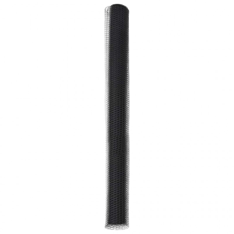 Ogrodzenie heksagonalne Szary 1,5 x 10 m PVC