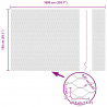 Ogrodzenie heksagonalne Szary 1,5 x 10 m PVC