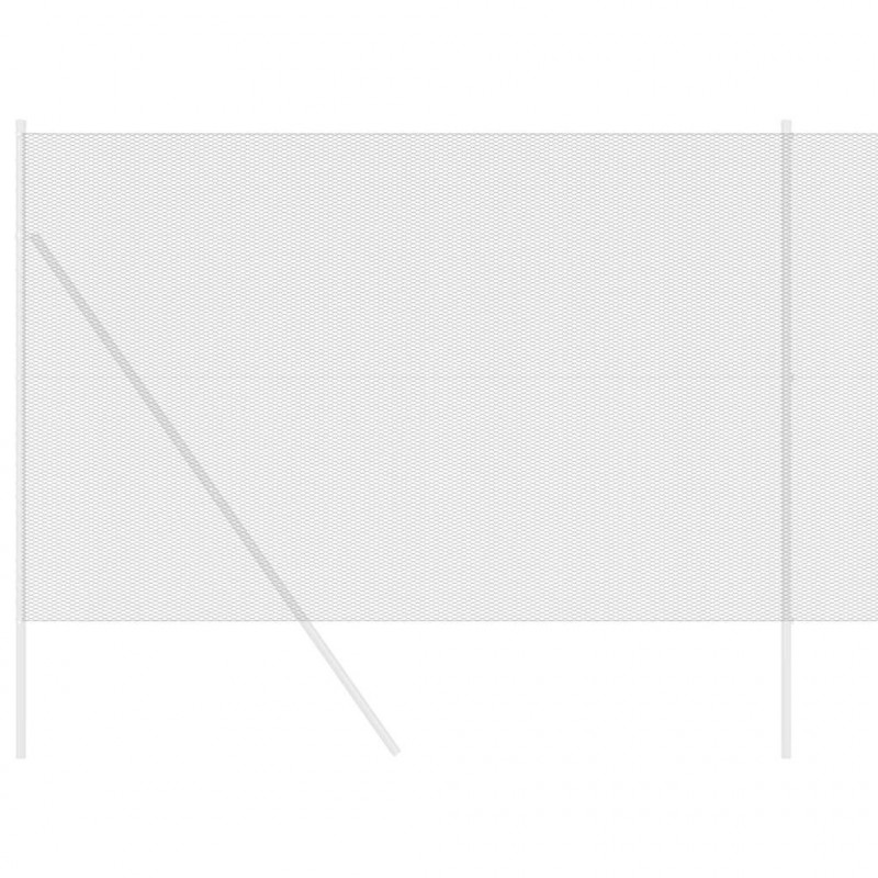 Ogrodzenie heksagonalne Szary 1,6 x 10 m PVC