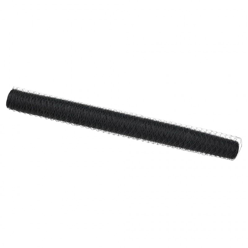 Ogrodzenie heksagonalne Szary 1.6 x 10 m Stal