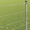 Ogrodzenie pastwiskowe Srebrny 50 x 1,2 m Stal galwanizowana