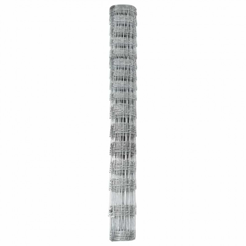 Ogrodzenie pastwiskowe Srebrny 50 x 1,2 m Stal galwanizowana