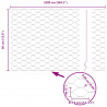 Ogrodzenie heksagonalne Szary 0,4 x 25 m PVC