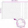 Ogrodzenie heksagonalne Szary 0,6 x 25 m PVC