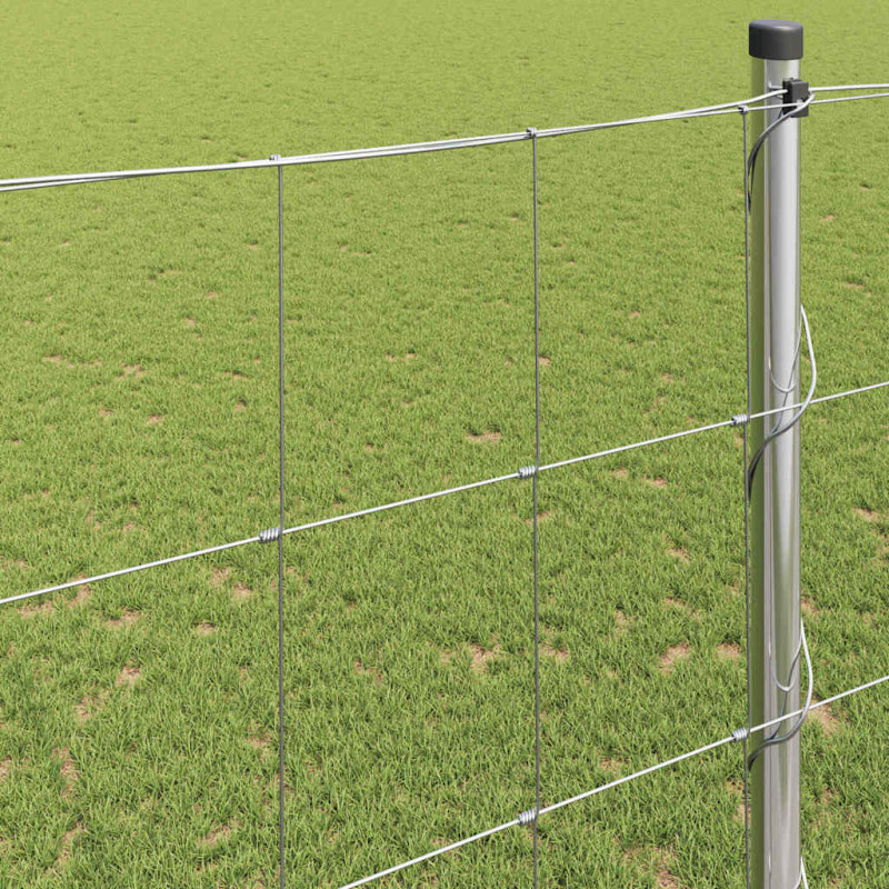 Ogrodzenie pastwiskowe Srebrny 50 x 1,5 m Stal galwanizowana