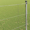 Ogrodzenie pastwiskowe Srebrny 50 x 1,5 m Stal galwanizowana