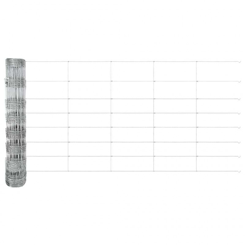 Ogrodzenie pastwiskowe Srebrny 100 x 0,8 m Stal galwanizowana