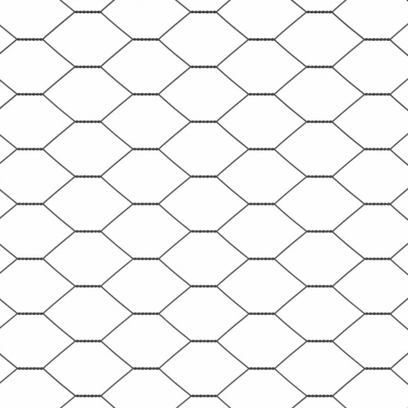 Ogrodzenie heksagonalne Szary 1,6 x 25 m PVC