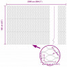 Ogrodzenie heksagonalne Szary 1,6 x 25 m PVC