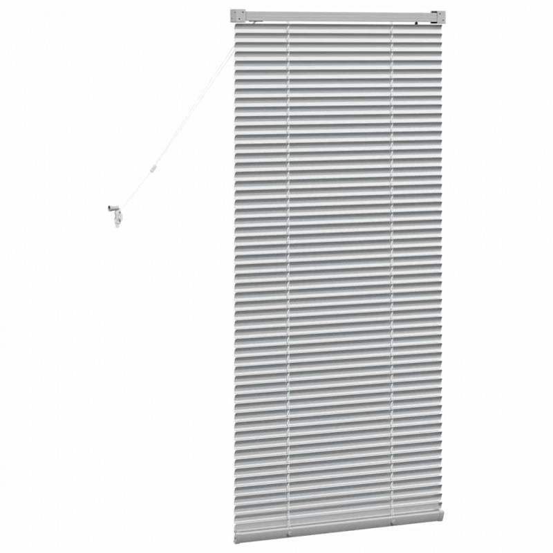 Żaluzje weneckie Srebrny 130 x 55 cm Aluminium