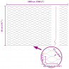 Ogrodzenie heksagonalne Szary 0,5 x 50 m PVC