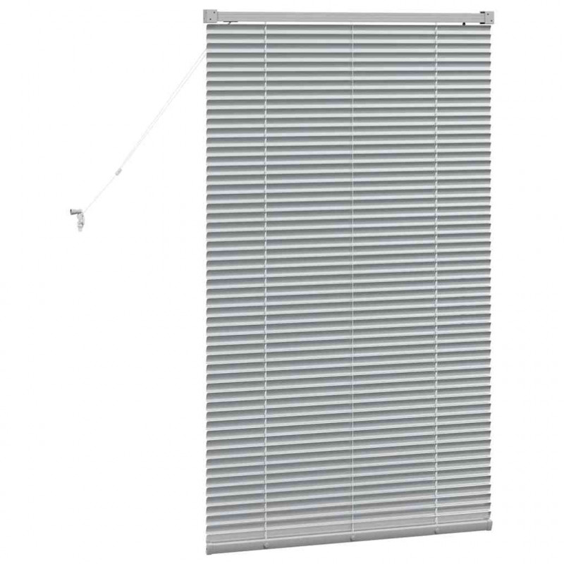 Żaluzje weneckie Srebrny 130 x 70 cm Aluminium