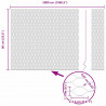 Ogrodzenie heksagonalne Szary 0,6 x 50 m PVC
