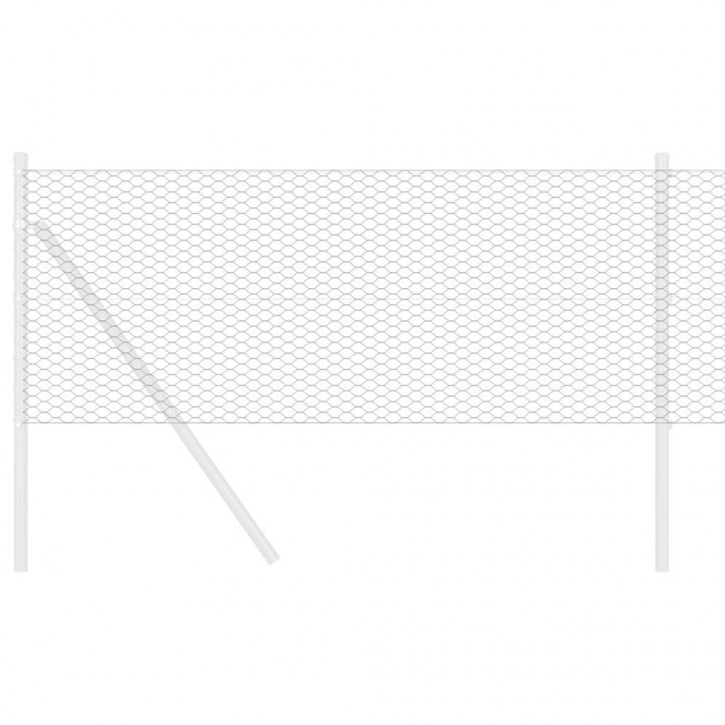 Ogrodzenie heksagonalne Szary 0,6 x 50 m PVC