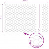 Ogrodzenie heksagonalne Szary 0,8 x 50 m PVC