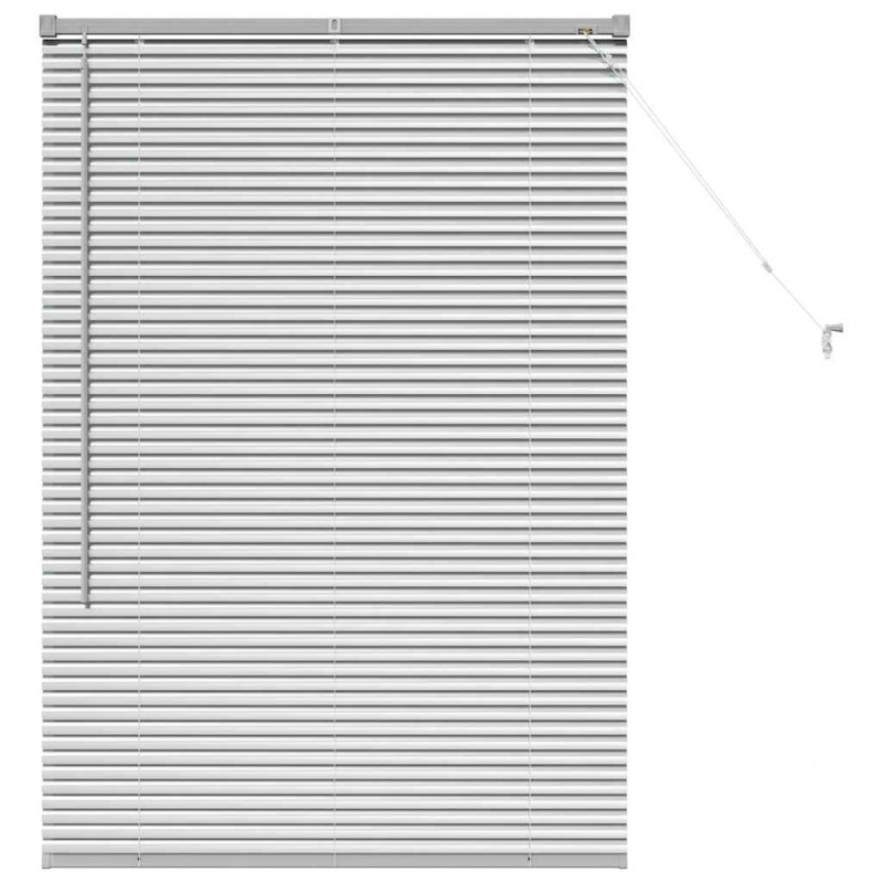 Żaluzje weneckie Srebrny 130 x 95 cm Aluminium
