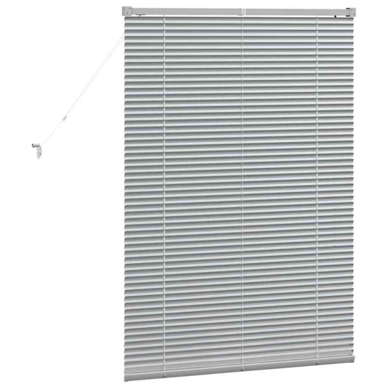 Żaluzje weneckie Srebrny 130 x 95 cm Aluminium