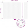 Ogrodzenie heksagonalne Szary 1 x 50 m PVC