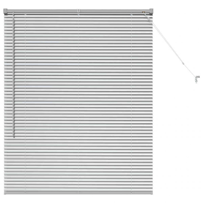 Żaluzje weneckie Srebrny 130 x 105 cm Aluminium