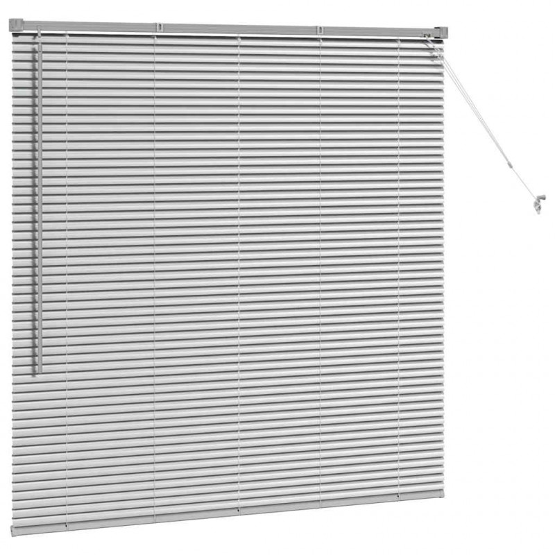 Żaluzje weneckie Srebrny 130 x 130 cm Aluminium