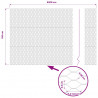 Ogrodzenie heksagonalne Szary 1,6 x 50 m PVC