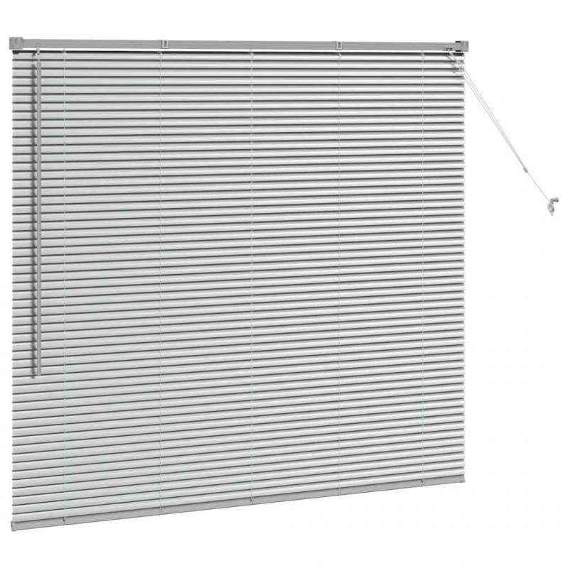 Żaluzje weneckie Srebrny 130 x 145 cm Aluminium