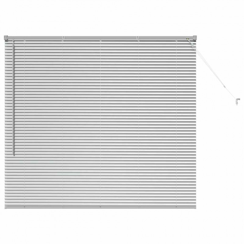 Żaluzje weneckie Srebrny 130 x 150 cm Aluminium