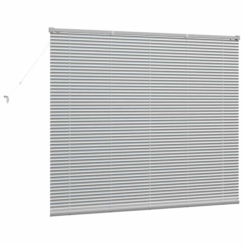 Żaluzje weneckie Srebrny 130 x 155 cm Aluminium