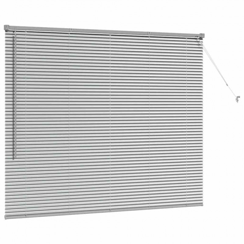 Żaluzje weneckie Srebrny 130 x 160 cm Aluminium