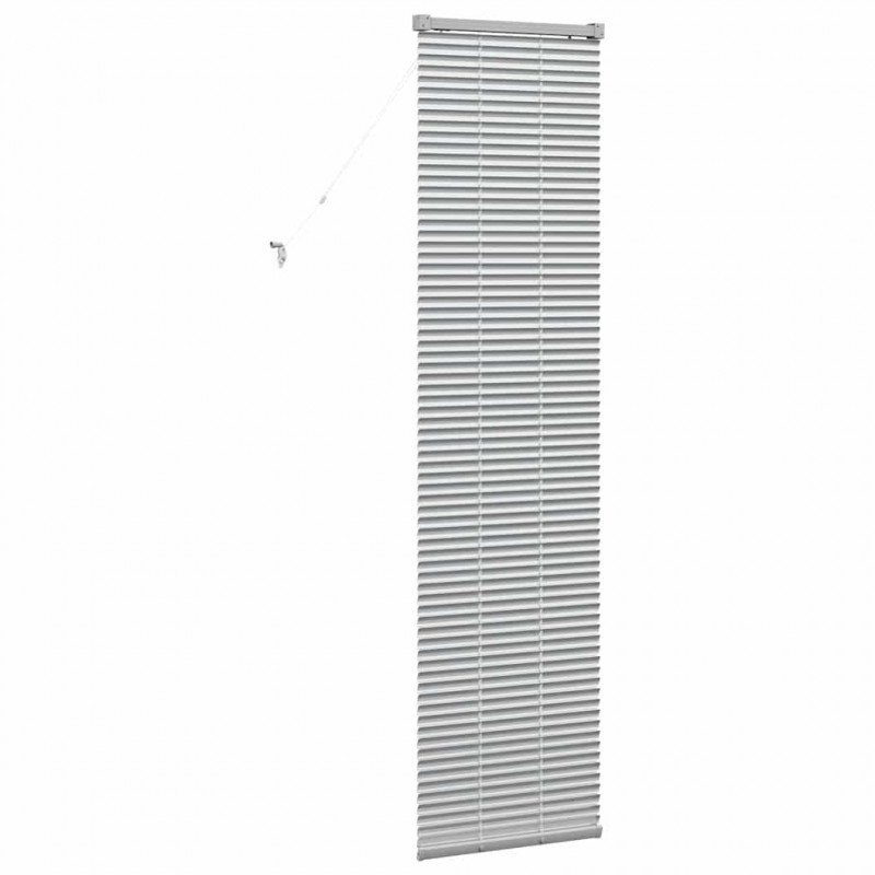 Żaluzje weneckie Srebrny 175 x 50 cm Aluminium