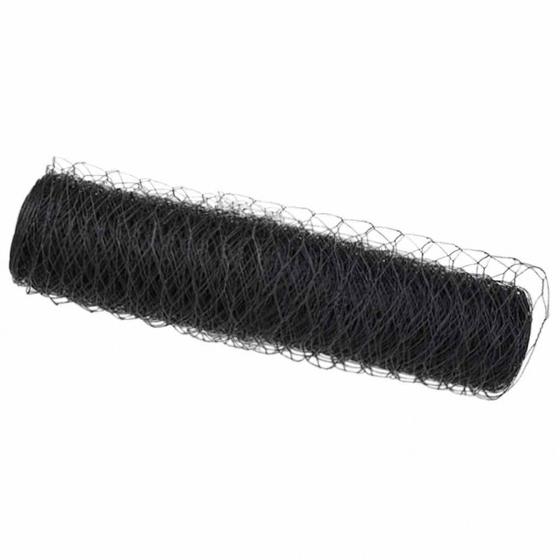 Ogrodzenie heksagonalne Szary 0,8 x 100 m PVC