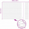 Ogrodzenie heksagonalne Szary 1 x 100 m PVC
