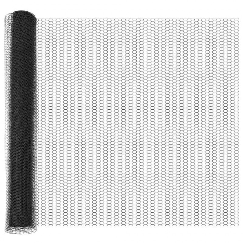 Ogrodzenie heksagonalne Szary 1,2 x 100 m PVC
