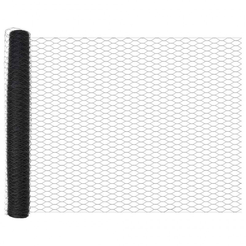 Ogrodzenie heksagonalne Szary 1,2 x 100 m PVC