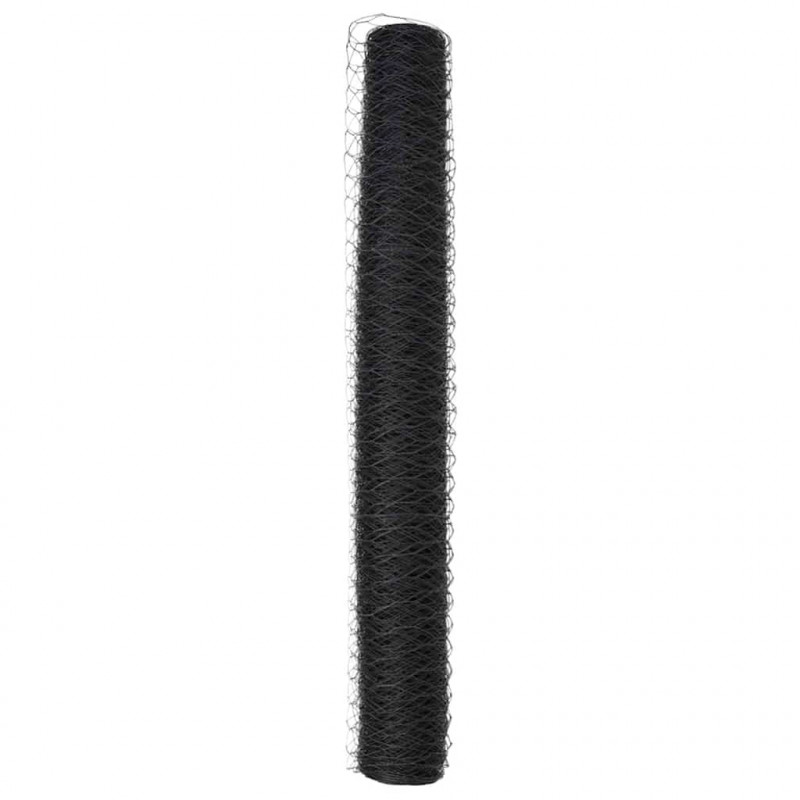 Ogrodzenie heksagonalne Szary 1,2 x 100 m PVC
