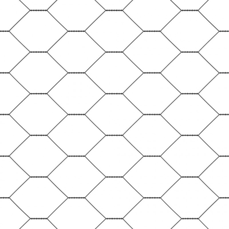 Ogrodzenie heksagonalne Szary 1,4 x 100 m PVC