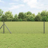 Spawana siatka ogrodzeniowa Szary 0.8 x 100 m
