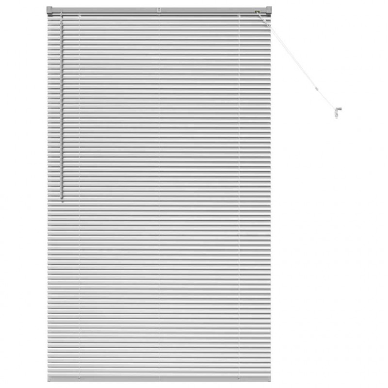 Żaluzje weneckie Srebrny 175 x 100 cm Aluminium