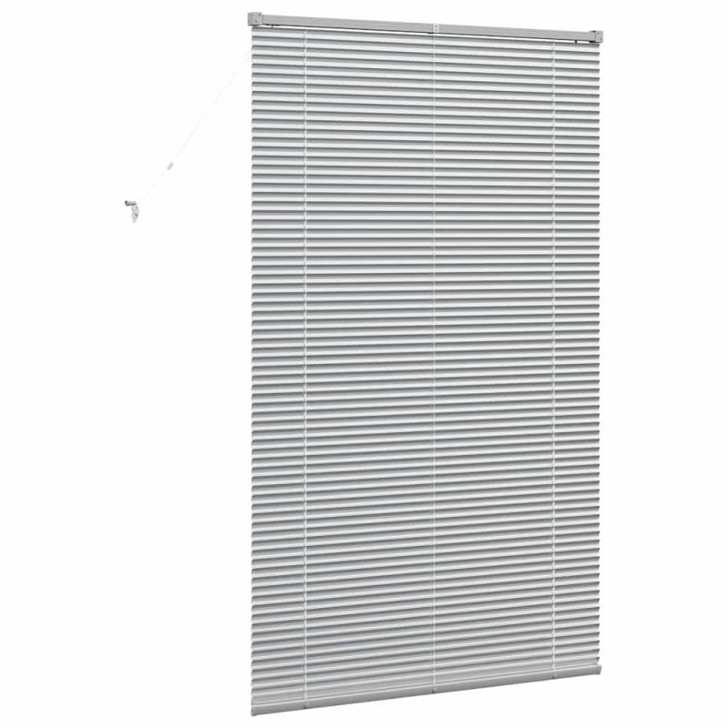 Żaluzje weneckie Srebrny 175 x 100 cm Aluminium